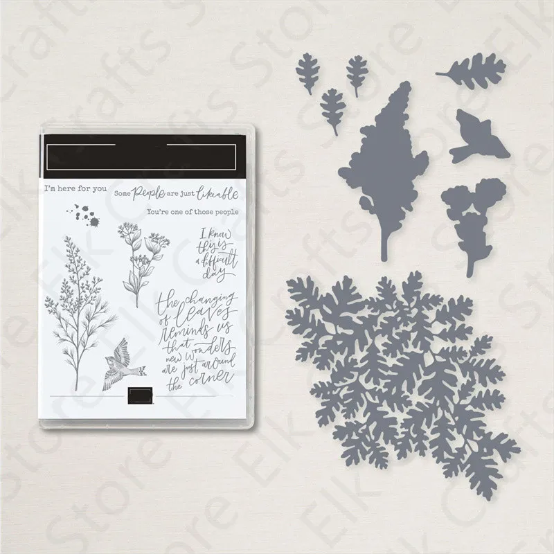 

Flower Branch Metal Cutting Dies and Stamps For Diy Scrapbooking Paper Marking Crafts Template Handmade Decoration New Arrived