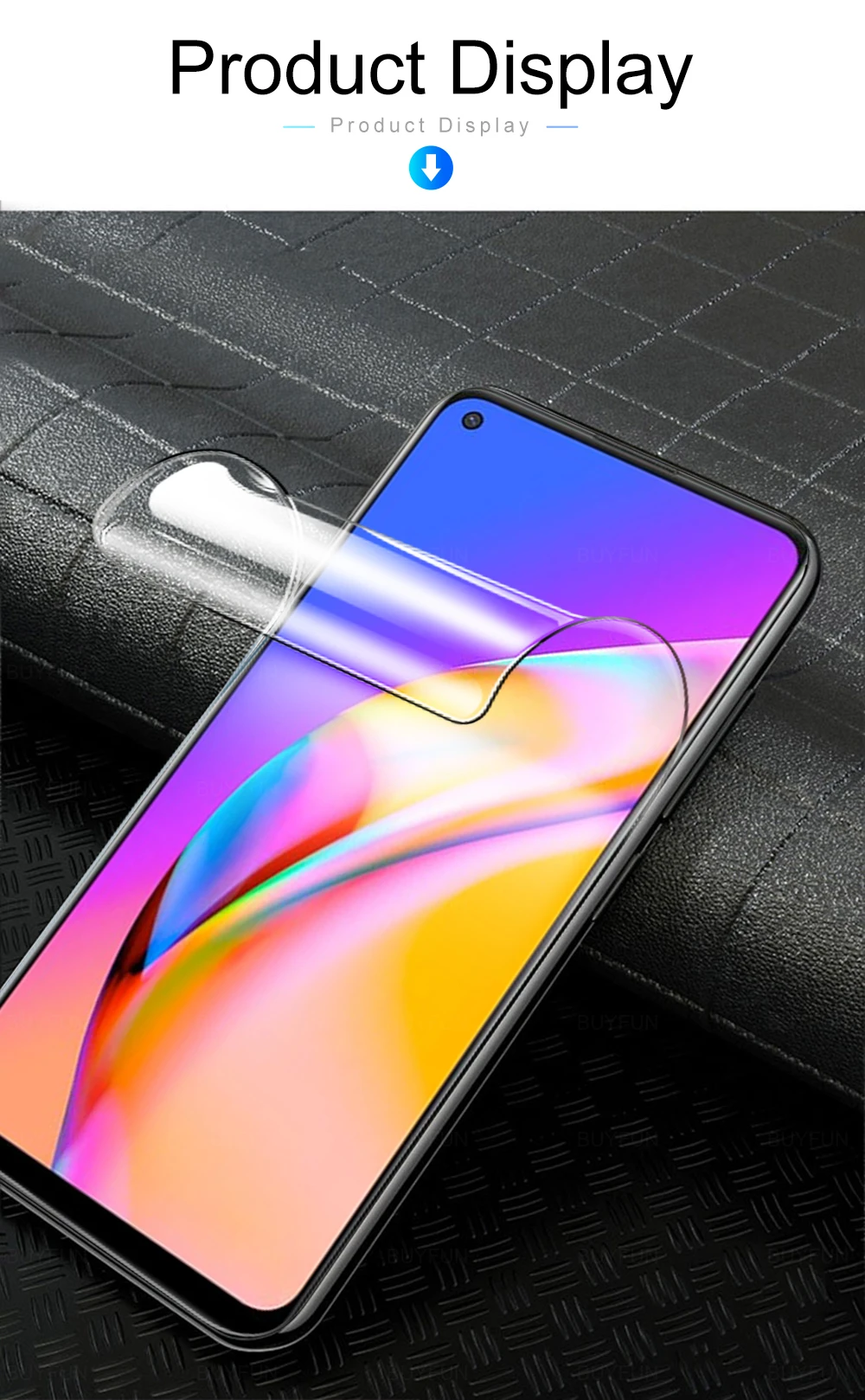 

2 in 1 Front Hydrogel FilmFor Oppo A94 Reno5 Z F19 Pro Plus On OPPO Reno A F 94 19 5 Protector Screen Full Cover HD Camera Glass