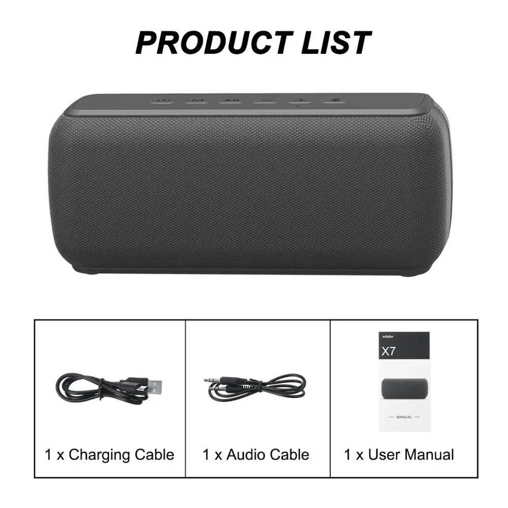 Портативная Водонепроницаемая уличная bluetooth-колонка 50 Вт TWS стерео сабвуфер