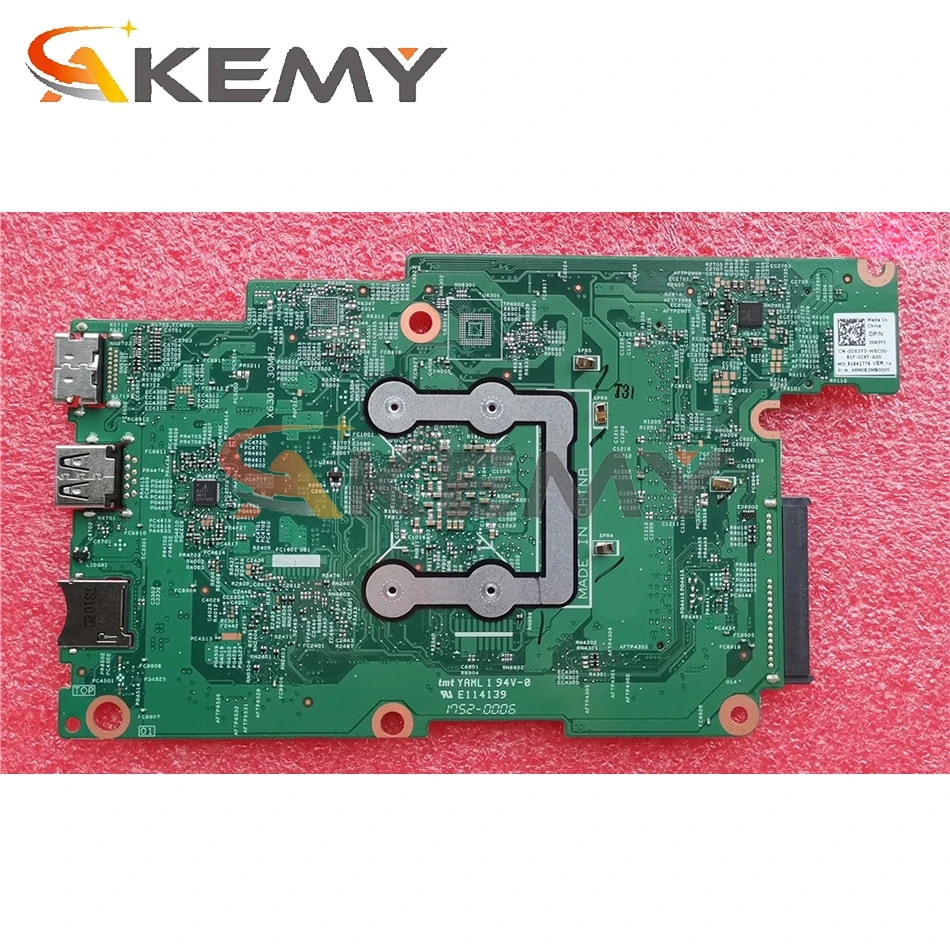 Akemy Фирменная Новинка 17876-1 CY5JK для Dell Inspiron 11 3180 3185 Материнская плата ноутбука A6-922E