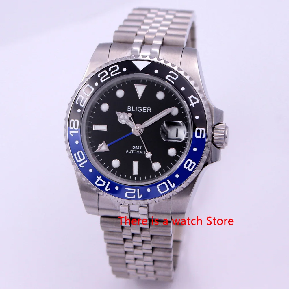 Часы мужские механические с сапфировым стеклом 40 мм|Мужские часы| |