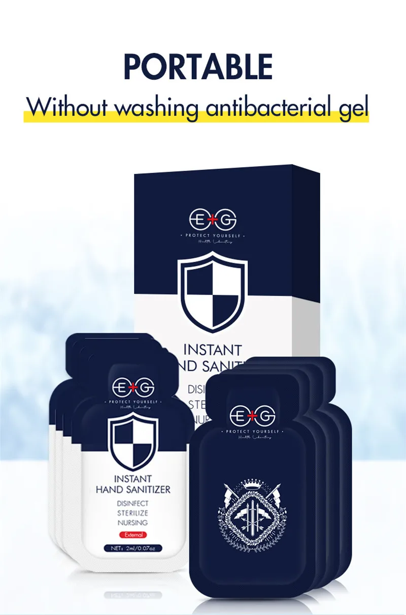 Одноразовое дезинфицирующее средство для рук переносной дорожный антиспиртовой