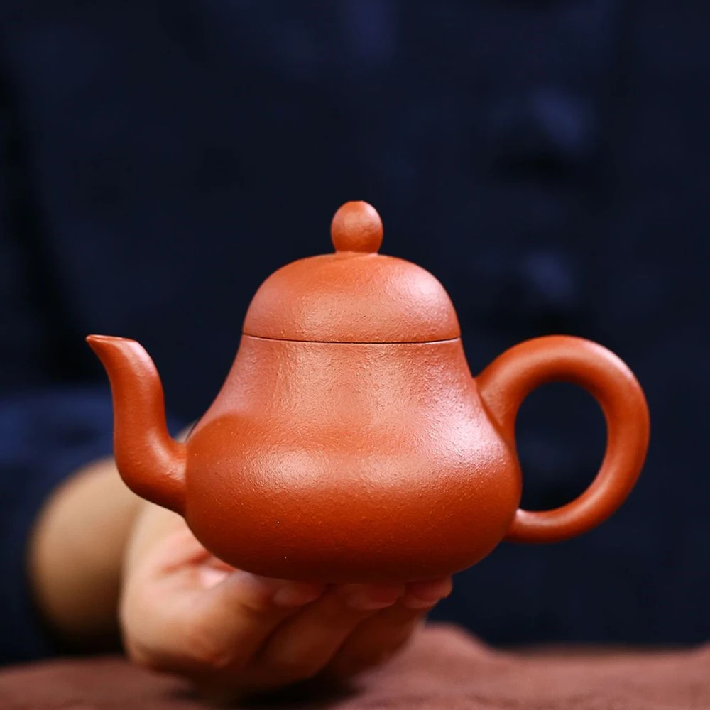 handmade tea pot traditional craft one single tea infuser hole marked real yixing zisha zhu clay pot 140ml Chinese kungfu pots