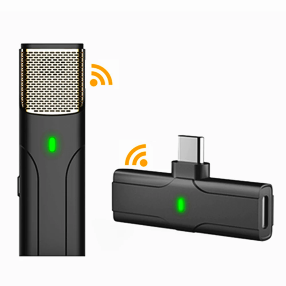 Петличный беспроводной микрофон для iPhone телефонов Android YouTube потоковая трансляция