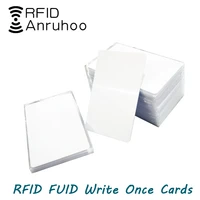 510pcs fuid smart chip card rfid one time writable cloning anti shielding key nfc 13 56mhz copier badge 1k duplicator token