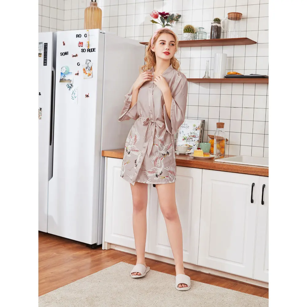 Женский банный халат Пижама для подружки невесты сексуальное нижнее белье