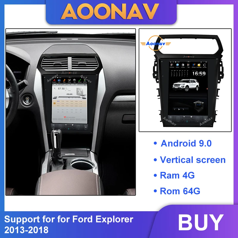 

2din android car radio multimedia player for Ford Explorer 2013-2018 car autoradio vertical screen GPS navigation