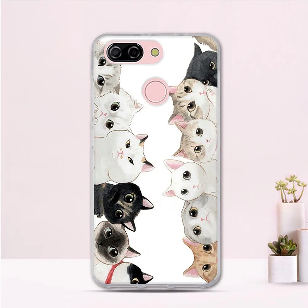 5 45 дюймов для ZTE Blade V9 Vita чехол силиконовый мягкий TPU Бабочка Цветочный Кот