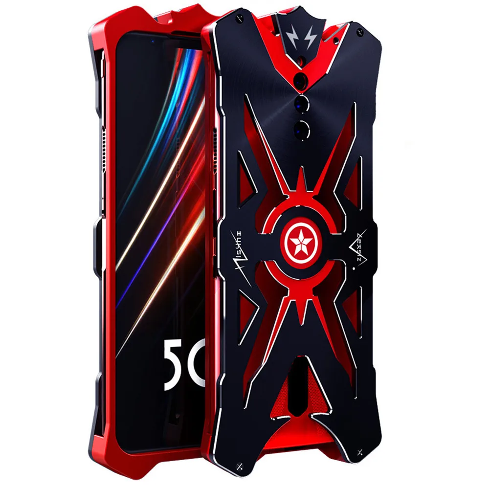 

Противоударный металлический чехол для Nubia Red Magic армированный защитный чехол 5G, полное покрытие, защита от падения