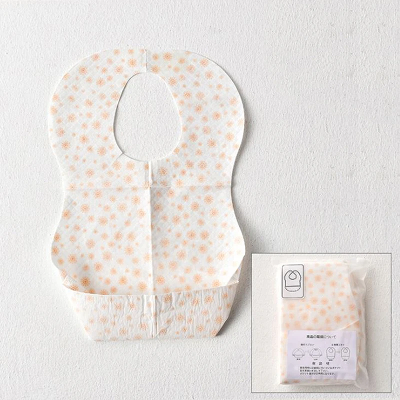 Newborn Baby Disposable Bib Saliva Towel Kids Waterproof Feeding Rice Infant Portable Eating Accessories Supply | Детская одежда и