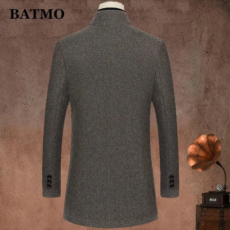 

BATMO 2020 new arrival autumn&winter wool casual trench coat men,men's wool jackets,plus-size M-4XL M816