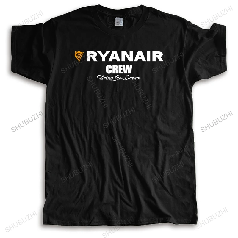 

summer new t-shirt men crew neck streetwear tee-shirt RYANAIR LVING THE DREAM unisex tee-shirt women High Quality top tees