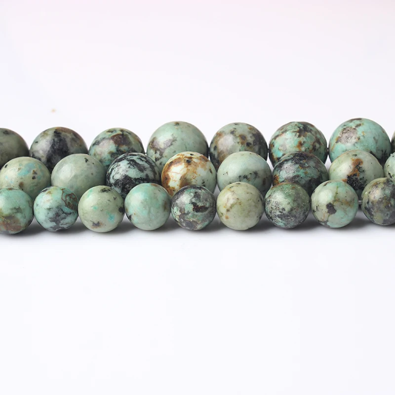 

Natural Stone Beads for Jewelry Handmade DIY Supplies Round African Pine Stone for Bracelet Necklace Jewelry Making Accessories