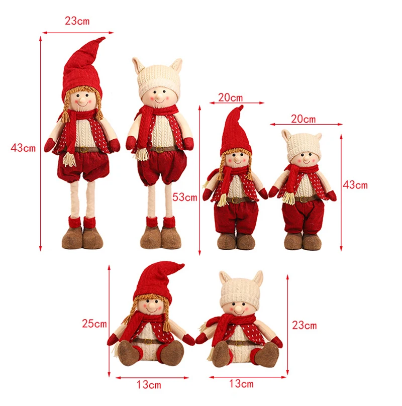 1pc Cartoon Elf Christmas Boys Girls Doll Toy Home New Year Party Table Desk Decor Hotel Shopwindow Xmas Pendant Ornaments | Дом и сад