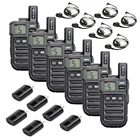 Retevis Walkie Talkes 6 шт. RB615 вибрационная Мини Walkie Talkie PMR 446 FRS Potable Radio Talkie-Walkie communication Radio PTT