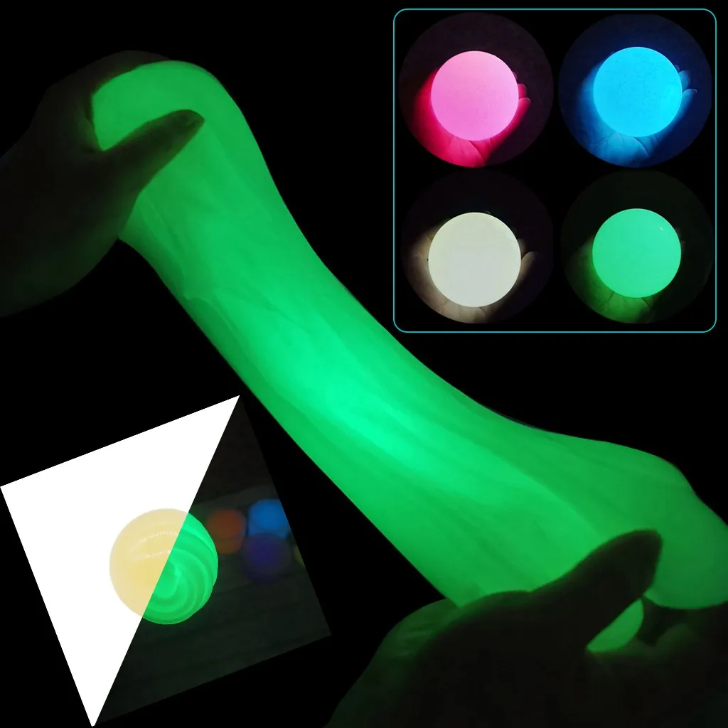 2019 новая глина для лепки/слайм светится в темноте DIY sould Slime Ароматизированная