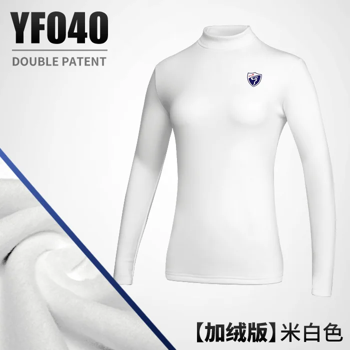 Plus velvet white PGM женские футболки гольф одежда футболка поло сжатия Для женщин рубашки Леди с длинным рукавом теплый Гольф рубашка Открытый Спортивная Ropa De Гольф быстросохнущая - Цвет: Plus velvet white