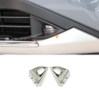 for nissan rogue x trail 2021 2022 abs chrome car front fog lampshade cover frame trim exterior car styling accessories 2pcs