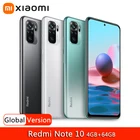 Глобальная версия Xiaomi Redmi Note 10 Мобильный телефон, Snapdragon 678, AMOLED экран 6,43 дюйма, 48MP Quad Camera, 5000 мА * ч, быстрая зарядка 33 Вт