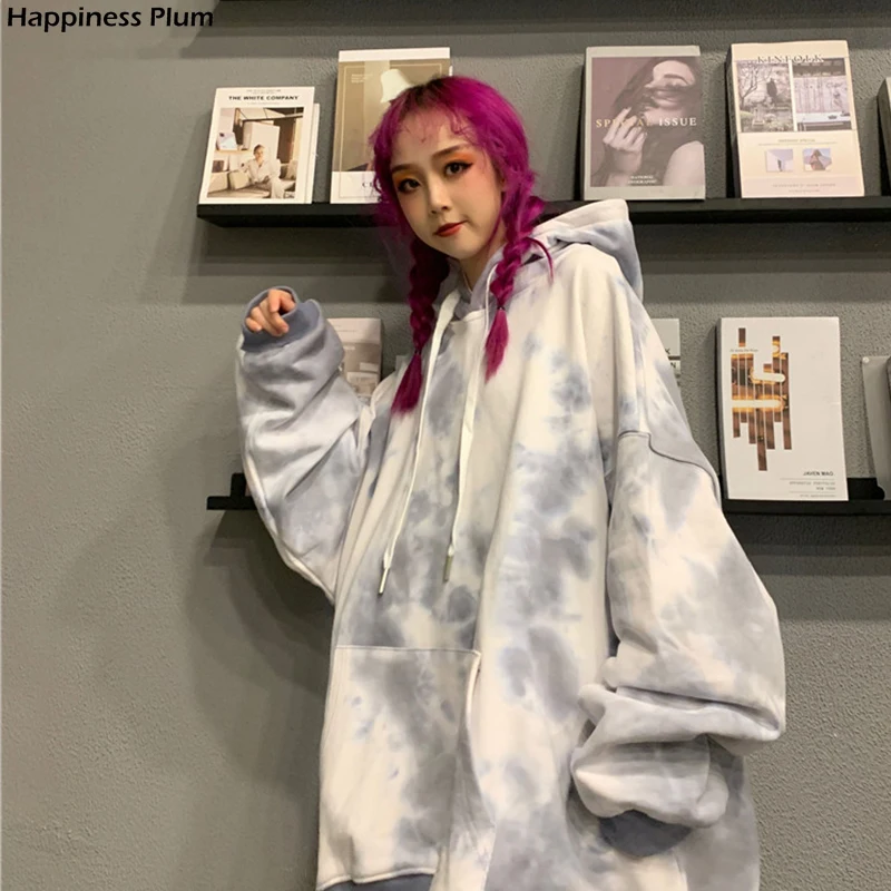 

Tie Dye Women Hoodies Autumn Winter Female Hoodie Hooded Oversized Sweatshirts Tops Long Sleeve Ladies Girls Hoodies Pullovers