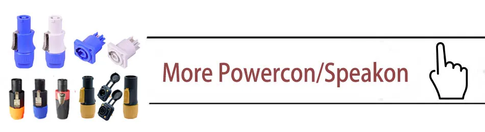 10 шт./лот 3 PIN Мощность con Мужской Разъем NAC3FCA NAC3FCB AC Мощность штекер 20A 250V для светодиодный Speakon Кабельный разъем синий/белый