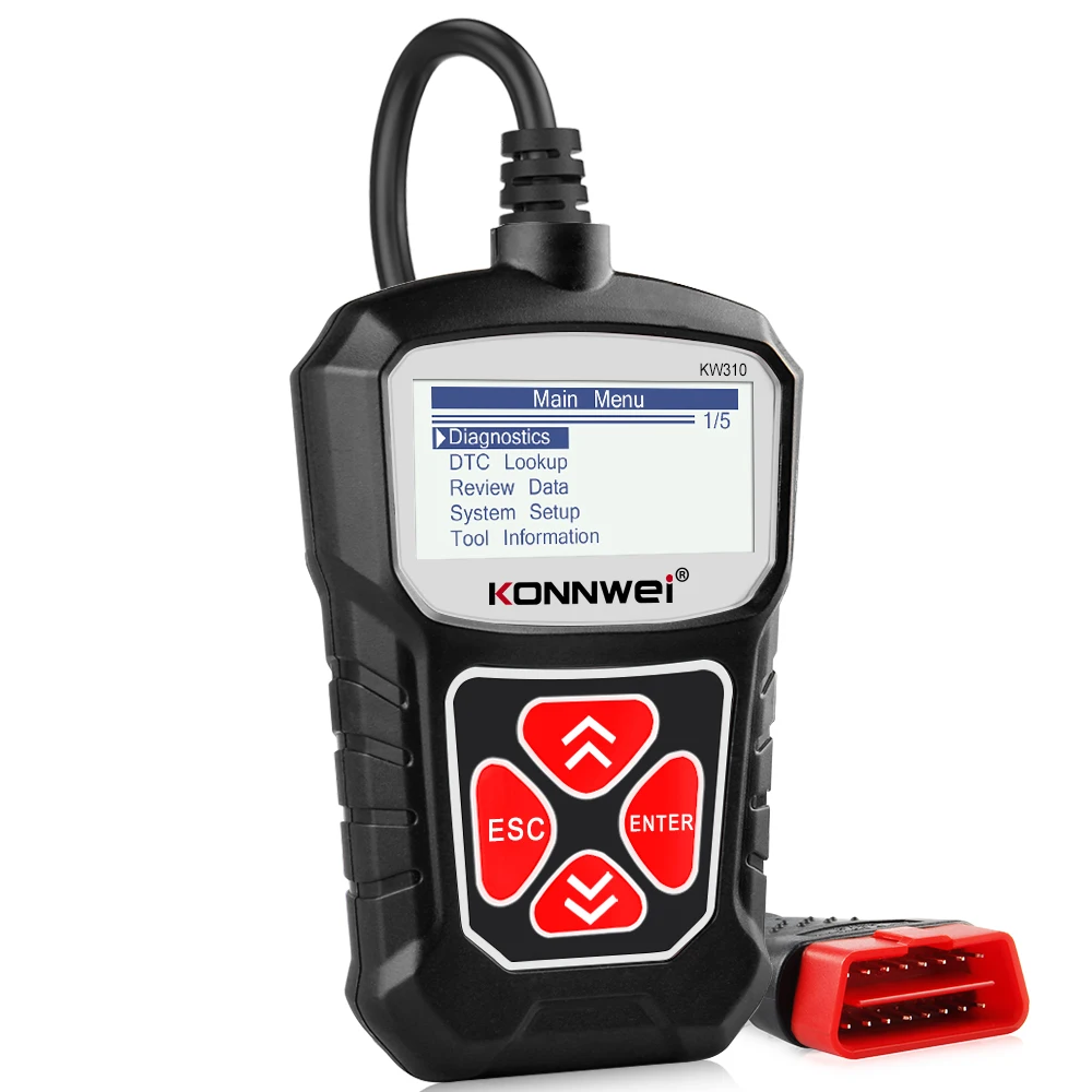 Сканер OBD2 KONNWEI KW310 для автомобиля сканер OBD 2 диагностический инструмент