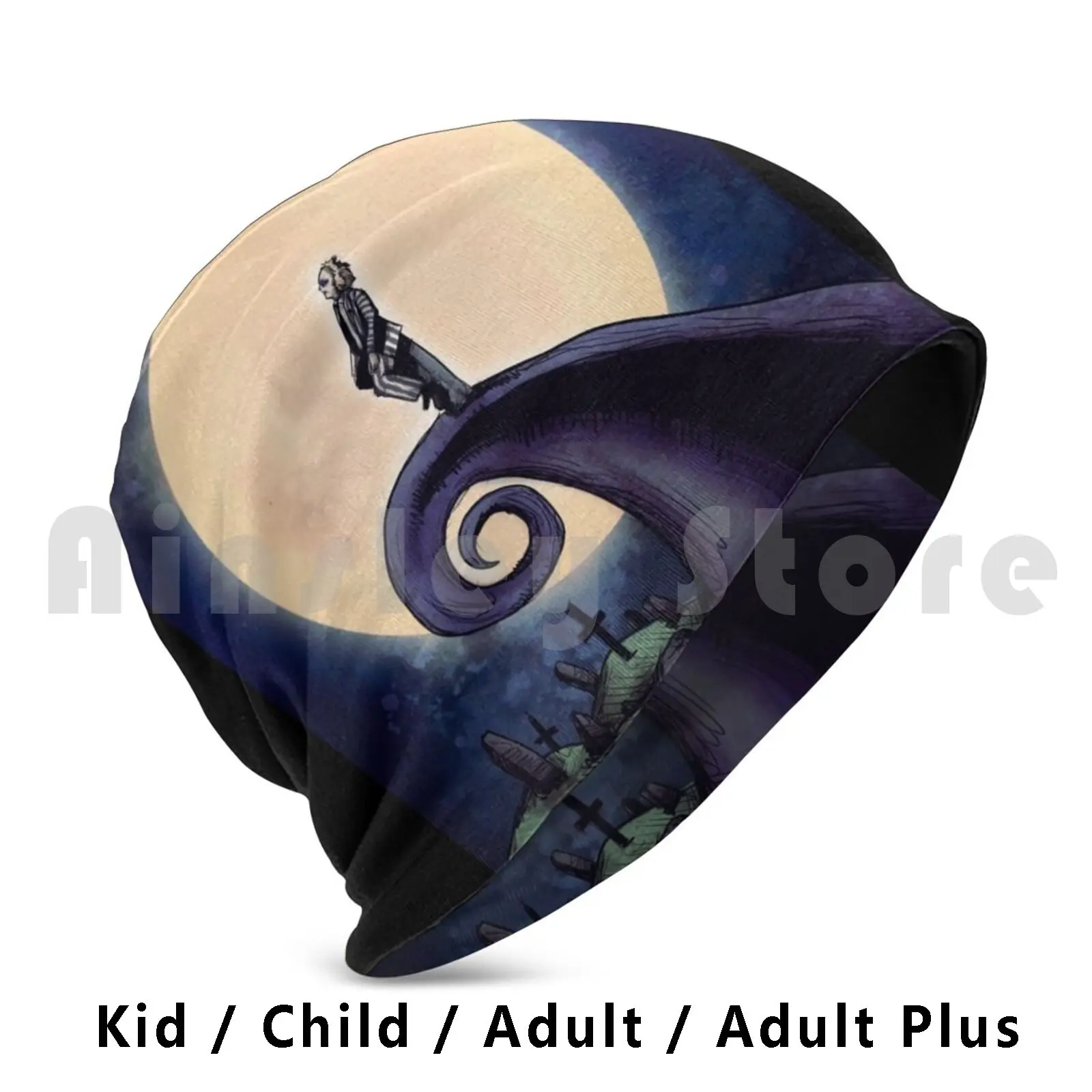 

Beetle Before Christmas Beanies Knit Hat Hip Hop Beetle Burton Juice Nightmare Skellington Halloween Ghost