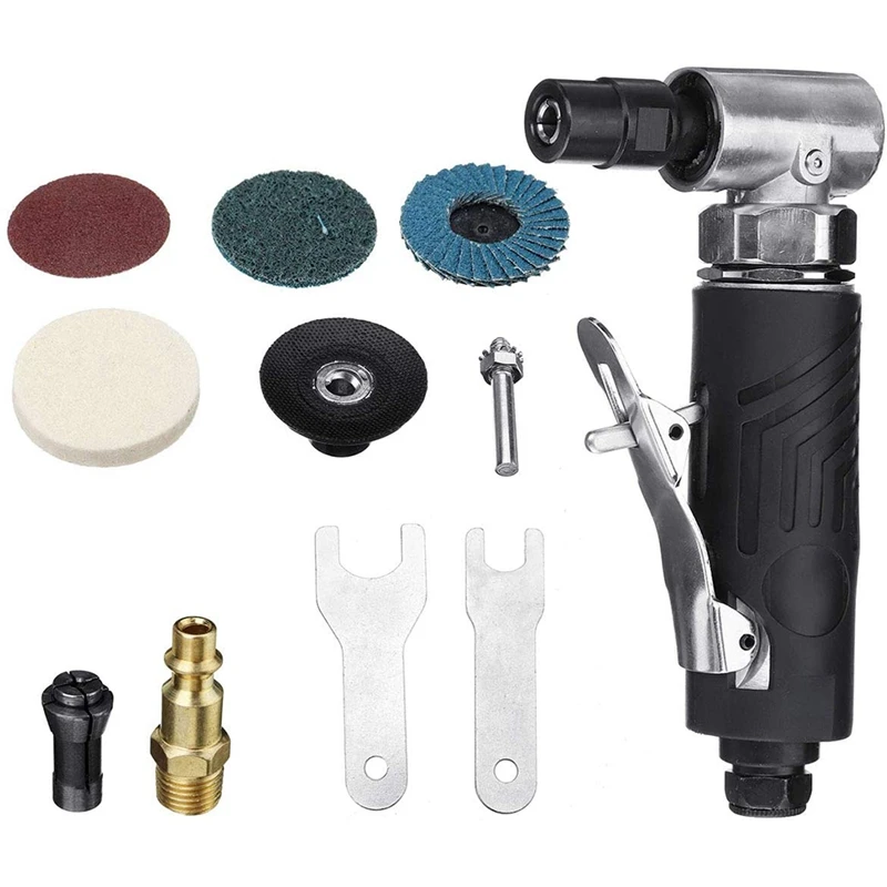

ABSF Angle Air Die Grinder 1/4-Inch Pneumatic Grinding Machine Chuck Bayonet Quick Connector Disassembly Wrench Grinding Disc