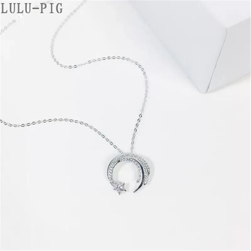 LULU-PIG, новинка,, Стерлинговое Серебро 925 пробы, скользящее падение, метеор, микро-инкрустированное ожерелье, метеоритный сад, модные трендовые ювелирные изделия N0201