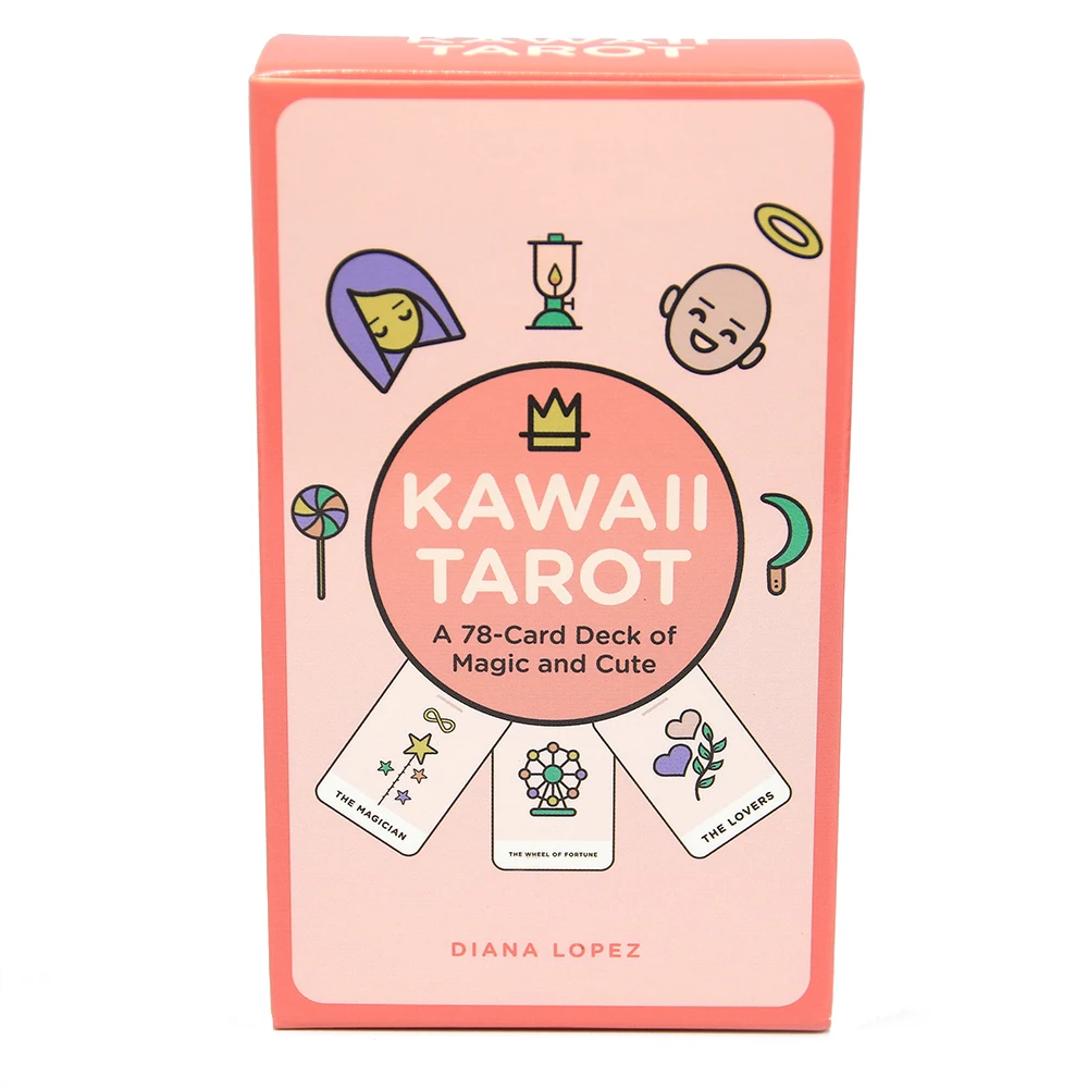 Kawaii Таро 78 игральной карты магии и милые пастельного цвета дизайн обращаюсь к avid