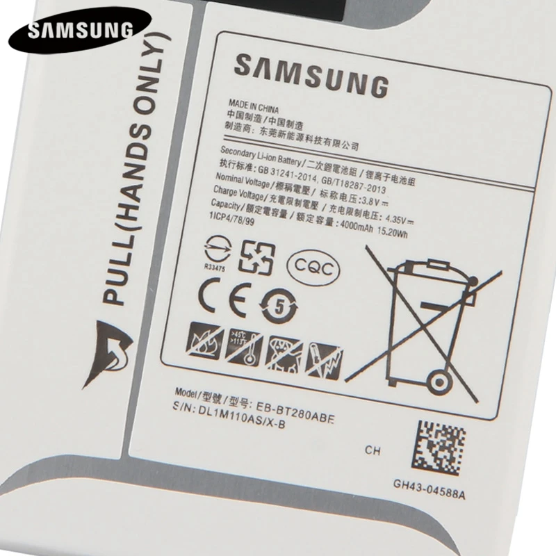 Оригинальный аккумулятор для планшета EB BT280ABE Samsung GALAXY Tab A 7 0 T280 T285 SM 4000 мАч