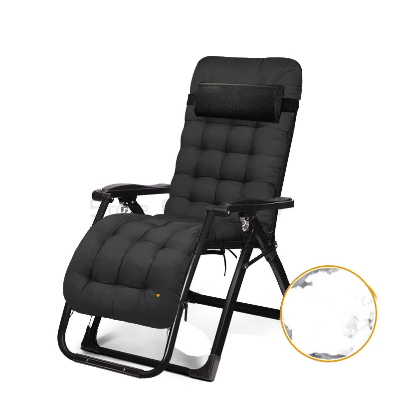 

Portable recliner folding lunch break single nap bed back rocking chair balcony household leisure chair