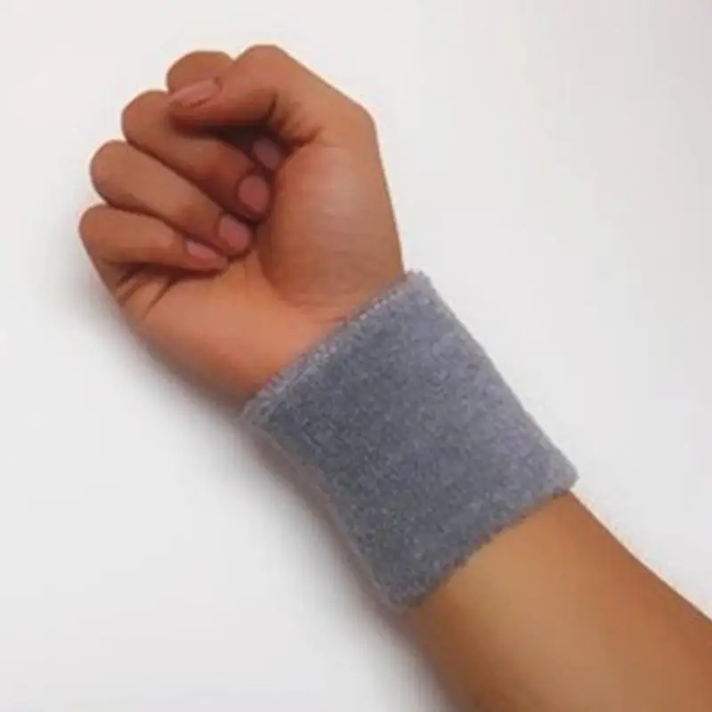 

1PCS 8 x 8cm Unisex Cotton Yarn Spandex Sport Wrist Band Brace Wrap Bandage Gym Strap Running Sports Fitness Safety Wrist TSLM1