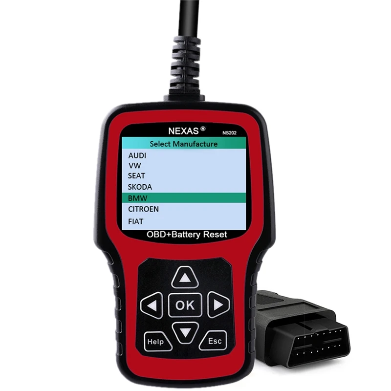 

NEXAS NS202 Car Multifunction Battery Reset Tool OBD/EOBD Diagnostic Tool for Cars