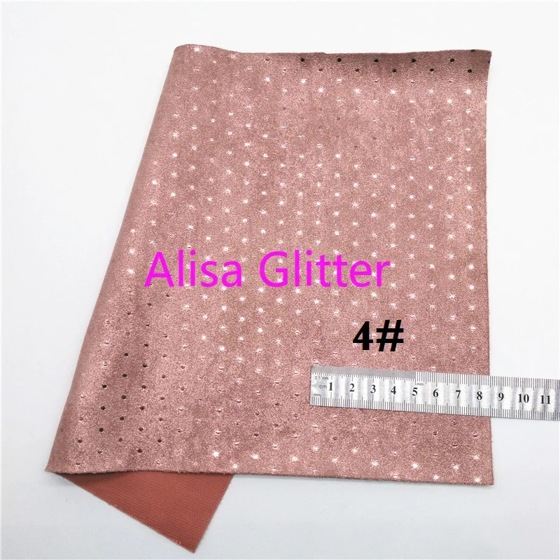 1 шт. блестящая розовая ткань с блестками Alisa размера A4 21x29 см из искусственной