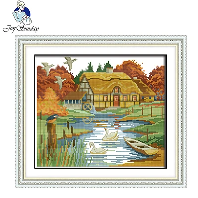 Набор для вышивки крестиком Серии Осени и урожая сделай сам 14 карат из ткани DMC на