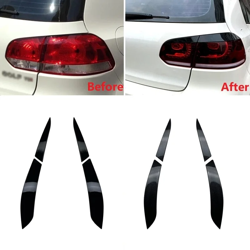 

4PCS ABS Car Rear Headlight Eyebrows Headlamp Eyelid Cover Trim For 2009-2012 Golf 6 MK6 Auto Accessories
