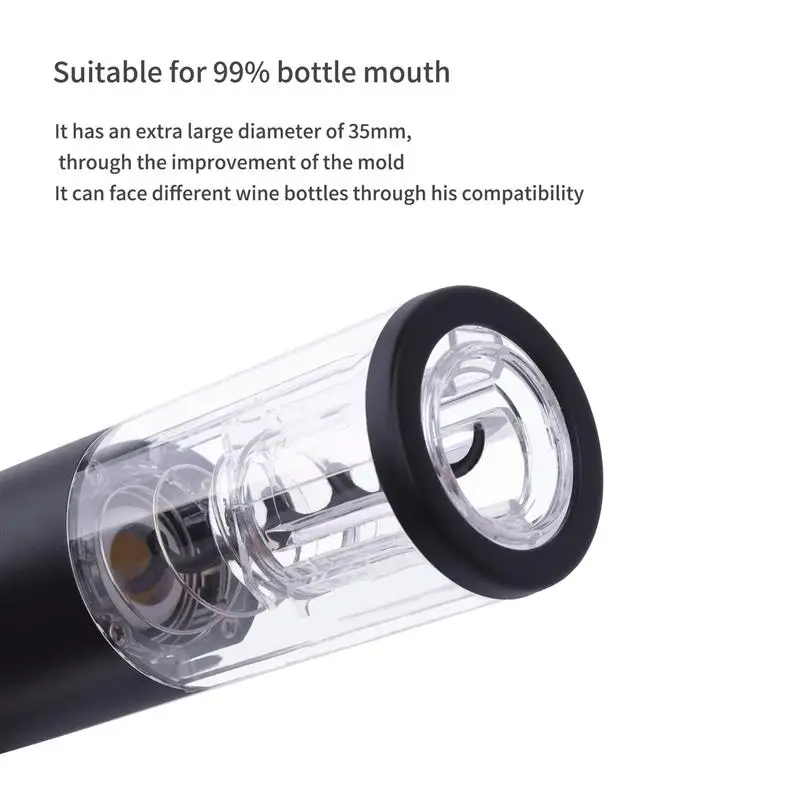 electric red wine corkscrew automatic grape wine bottle opener illuminated foil cutter take out cork kitchen gadgets keychain free global shipping