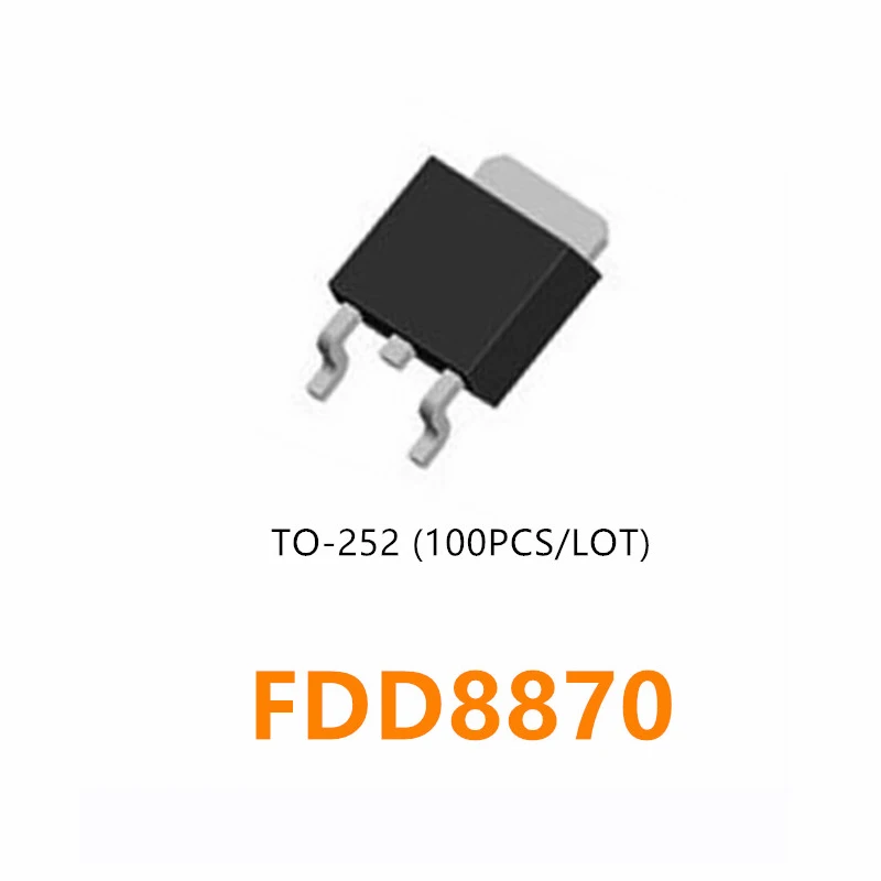 

100 шт. FDD8870 MOSFET TO-252 интегральная схема IC трансист