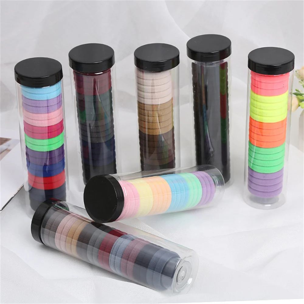 

20pcs/Set 4CM Girls Solid Color Rubber Band Ponytail Holder Gum Headwear Elastic Hair Bands Korean Hair Accessories Ornaments