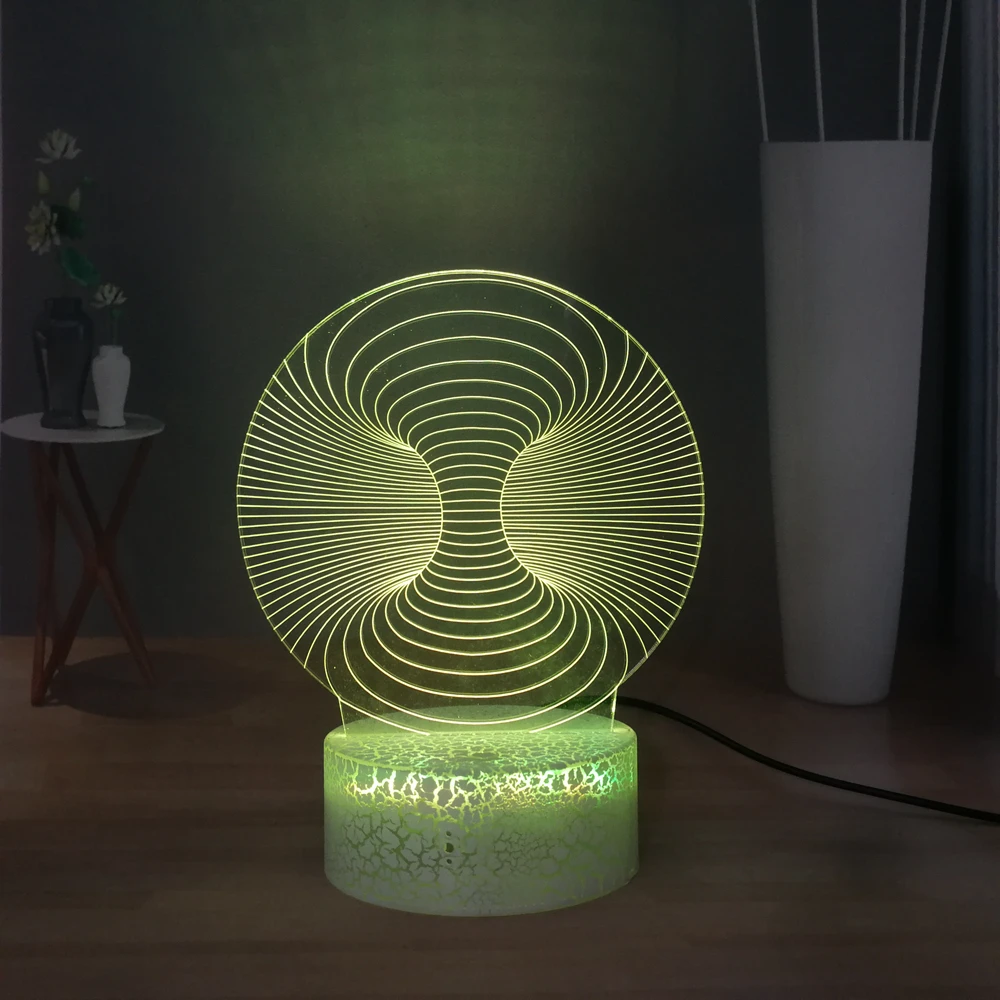 Странный Форма настольная лампа Новинка Светодиодный ночной Светильник USB