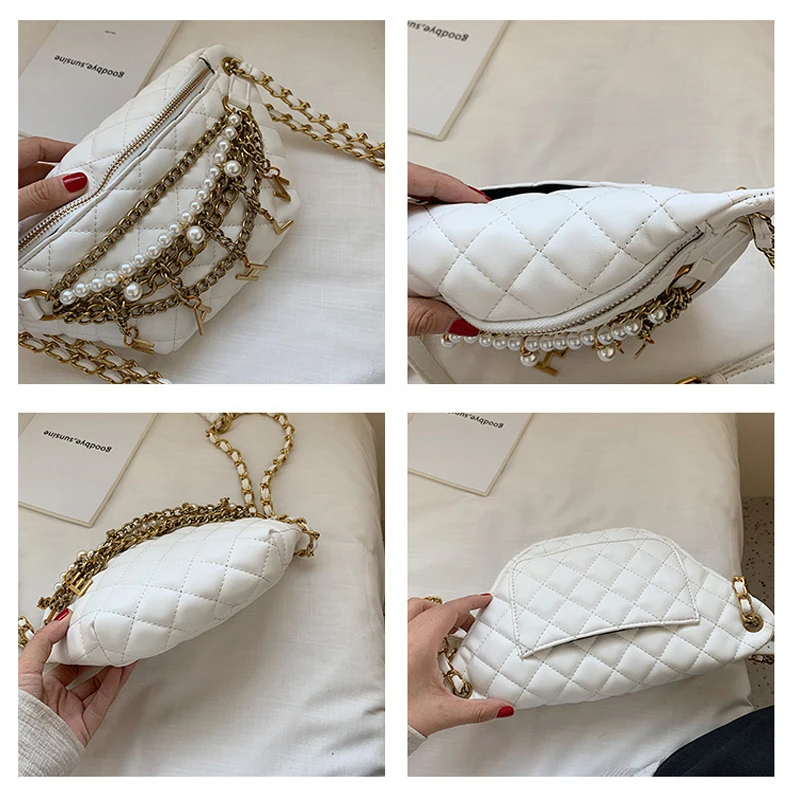 Женская поясная сумка новинка 2022 модная нагрудная женская через плечо в клетку с