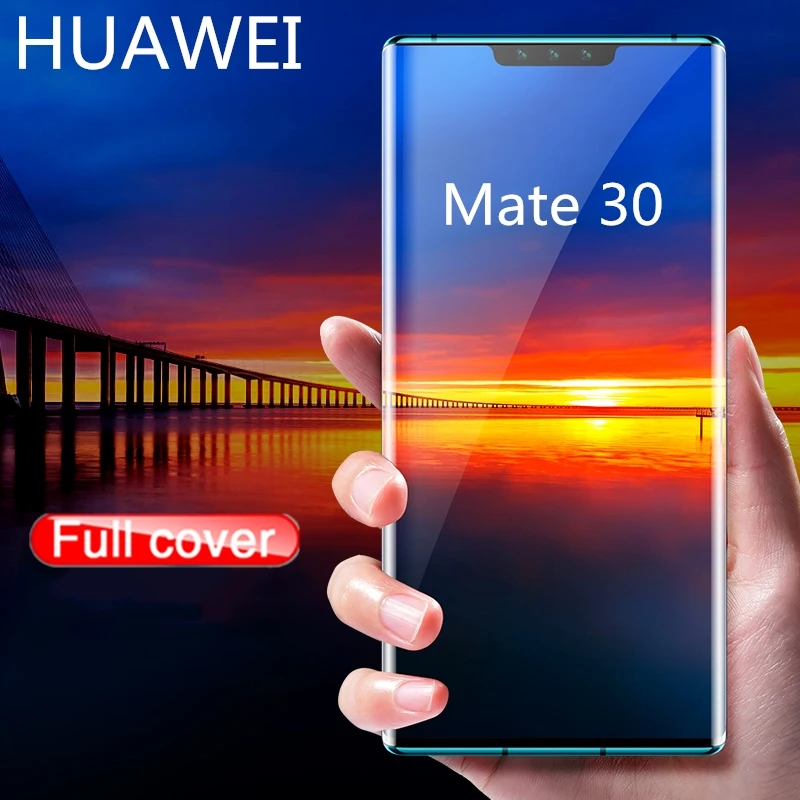 2 шт Полное покрытие закаленное стекло для Huawei Mate 30 пленка полностью Защитная