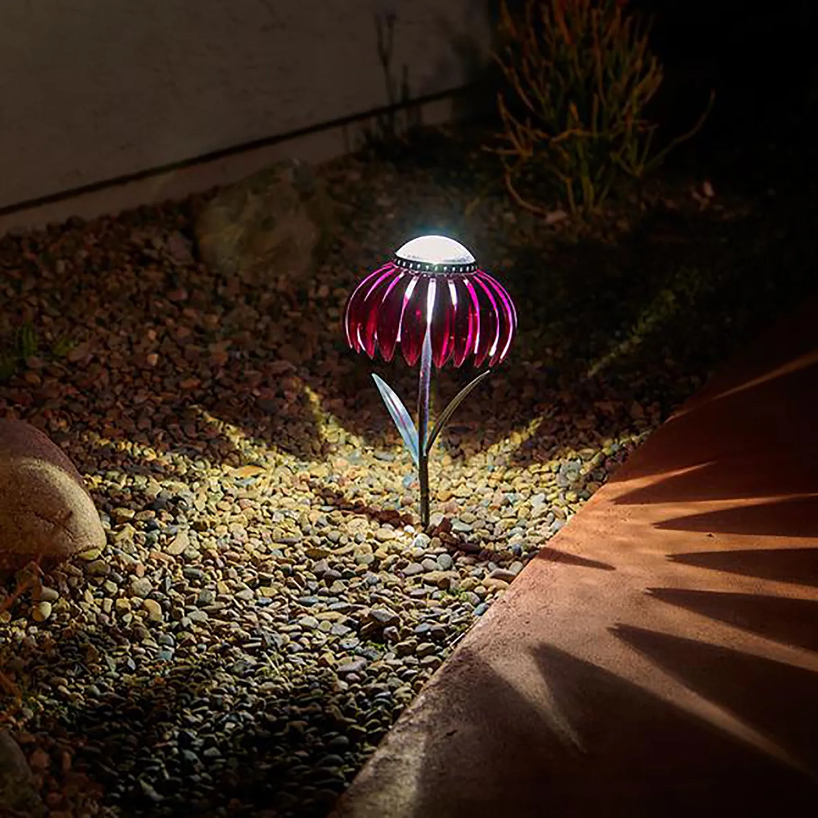 Ощущение розовый Эхинацея солнечный светильник s украшения сада наружная ставки