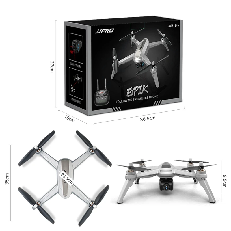 JJRC X5 5G-WIFI FPV Дрон с безщеточным двигателем и GPS-навигацией с камерой 2K RC Ультра-длительное время полета 30 км/ч 20 минут Quadcopter.