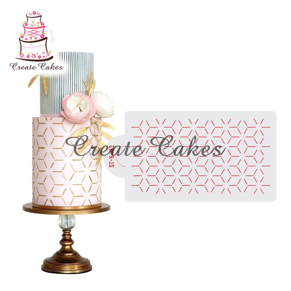 Новый трафарет для цветочного торта пластиковый трафареты шоколадного