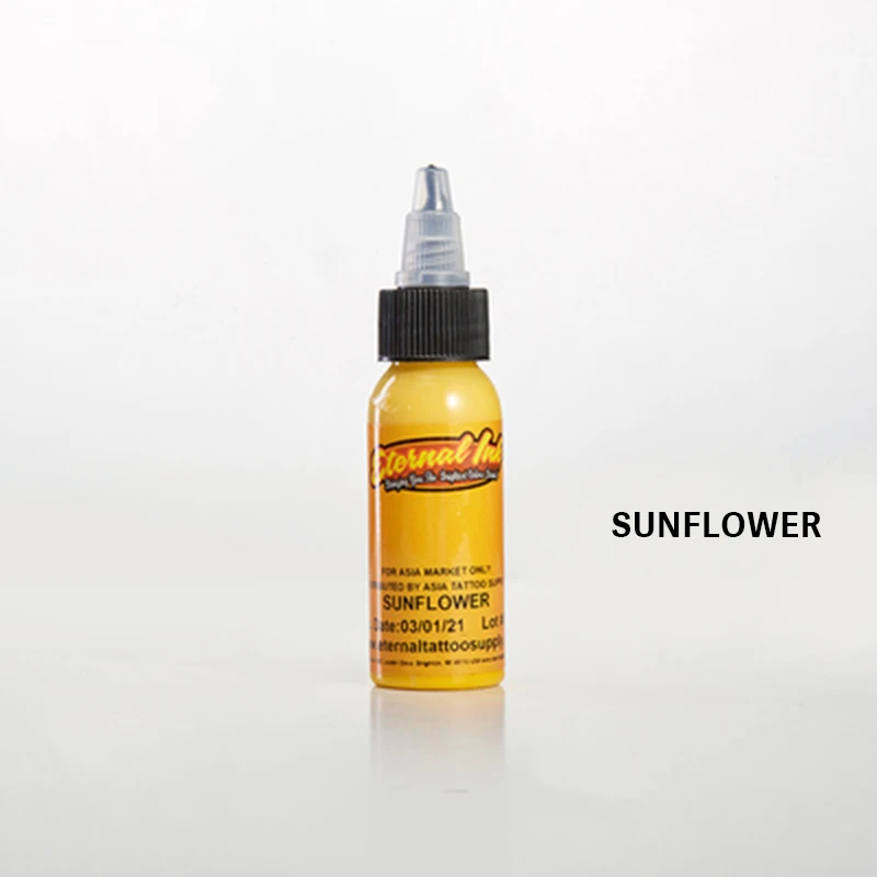 sunflower Goochie tusz динамические чернила перманентные чернила пигмент pigmento tinta татуировки Чернила Краска татуировки цвет tinta tatuaje - Цвет: sunflower