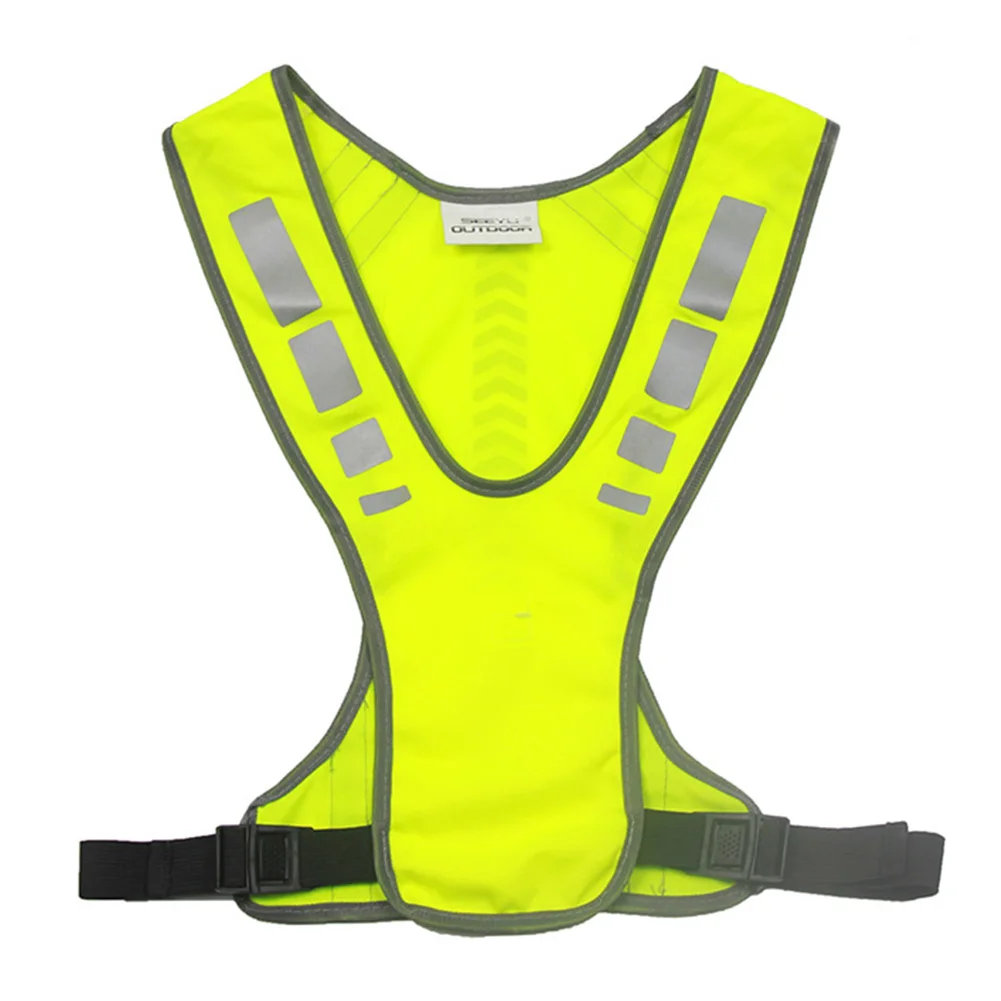 

Outdoor Soft High Visibility Cycling Vest Running Harness Adjustable Waist Reflective Night Jogging Unisex Traffic Safety