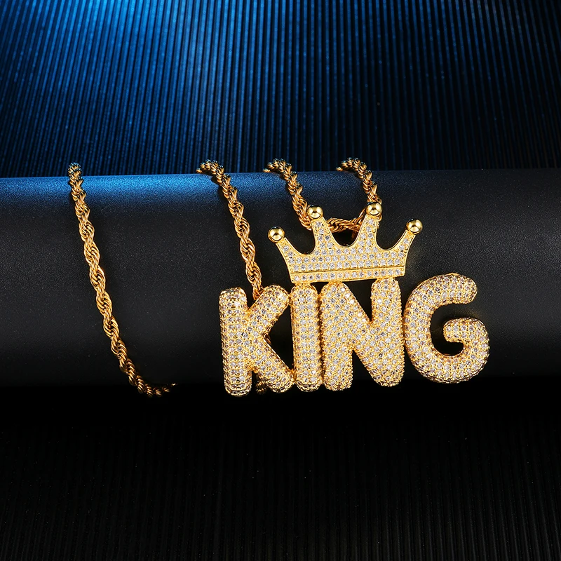 Ожерелье D &amp Z с надписью на заказ 2-10 украшение в стиле хип-хоп сверкающая