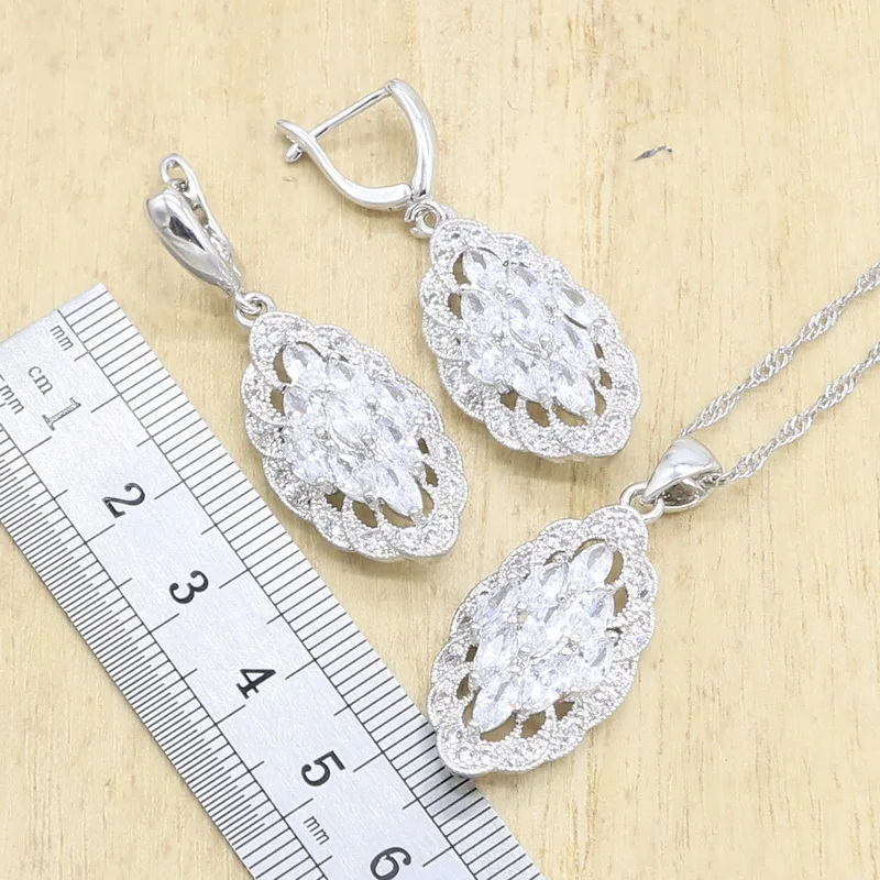 Женский ювелирный комплект из колье серёг кольца и браслета|Ювелирные наборы| |